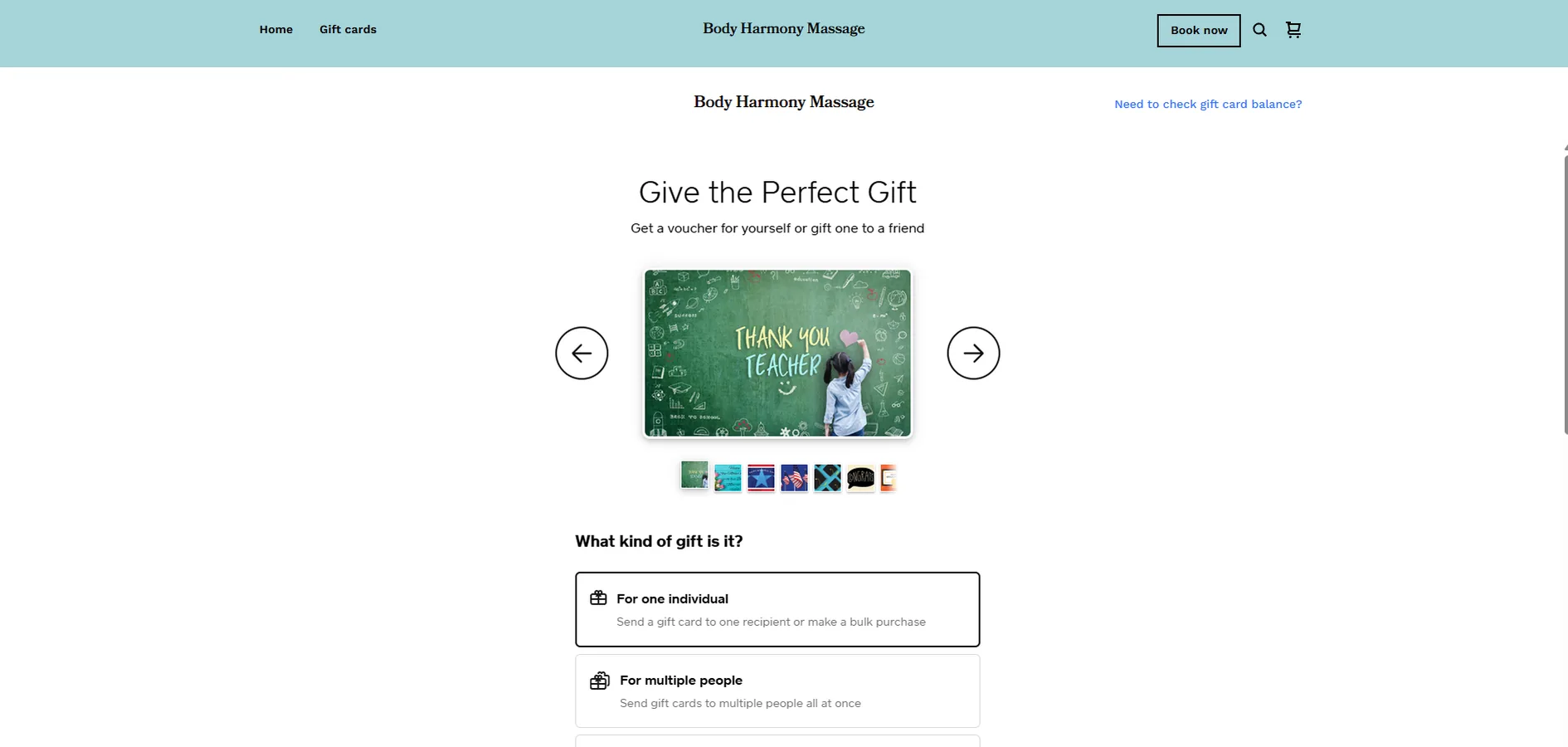 Original website before the redesign — Body Harmony Massage (4/4)