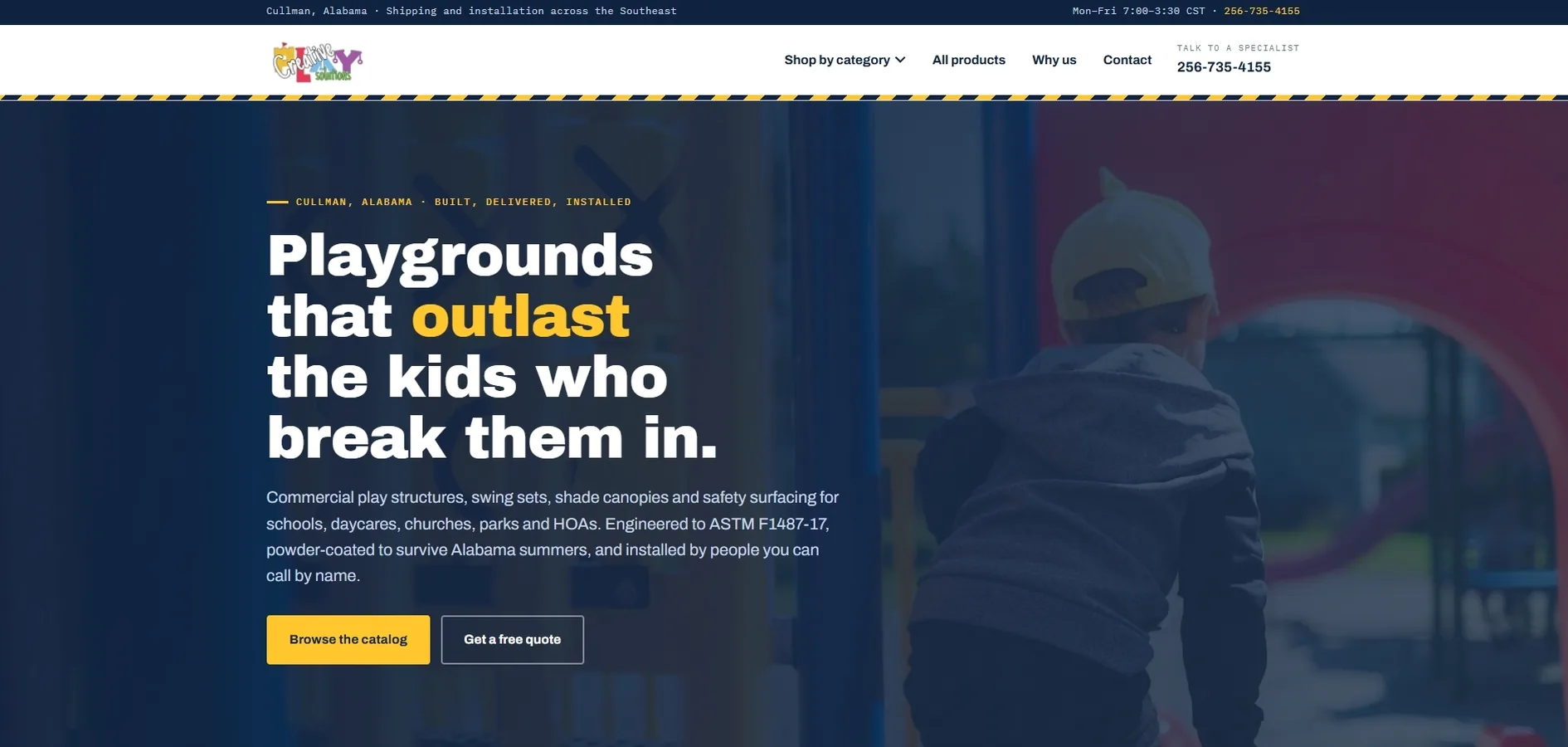 Redesigned website after — Creative Play Solutions (1/5)
