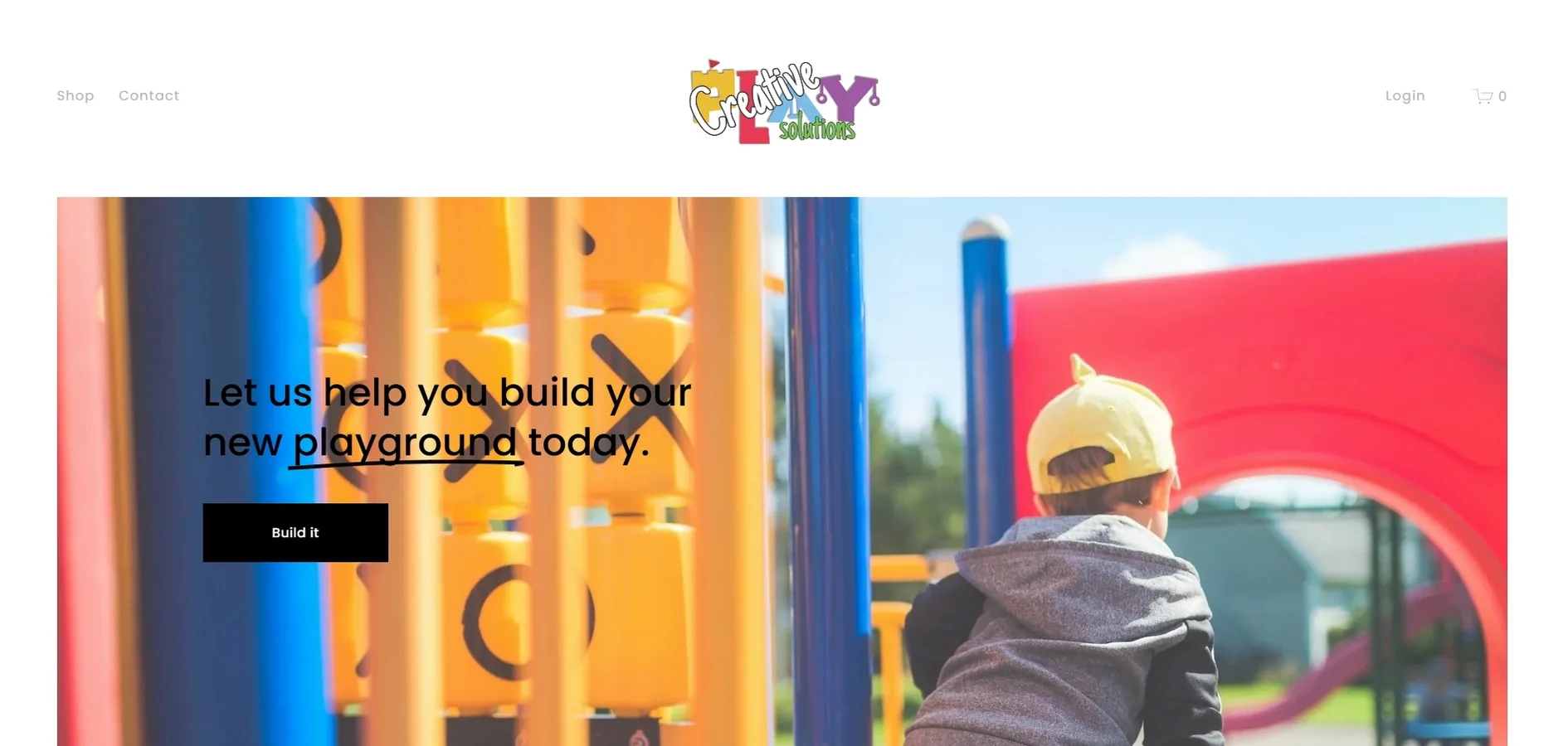 Original website before the redesign — Creative Play Solutions (1/5)