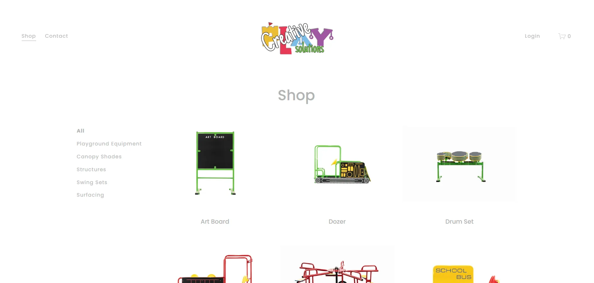 Original website before the redesign — Creative Play Solutions (2/5)