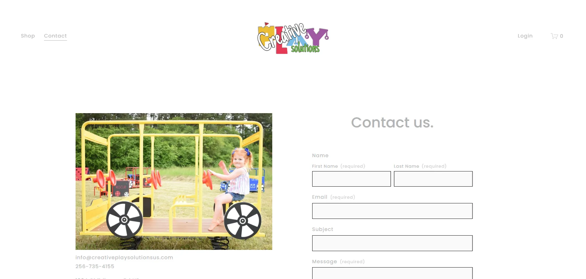 Original website before the redesign — Creative Play Solutions (3/5)
