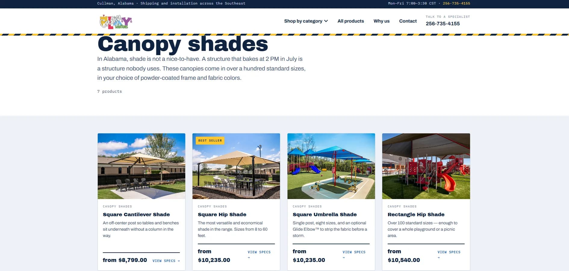 Redesigned website after — Creative Play Solutions (4/5)