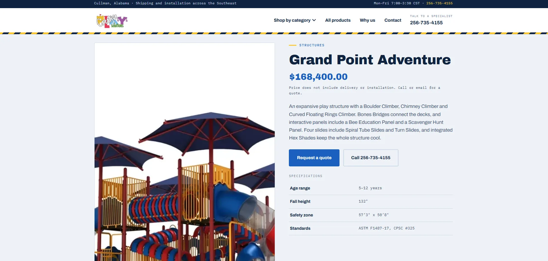 Redesigned website after — Creative Play Solutions (5/5)