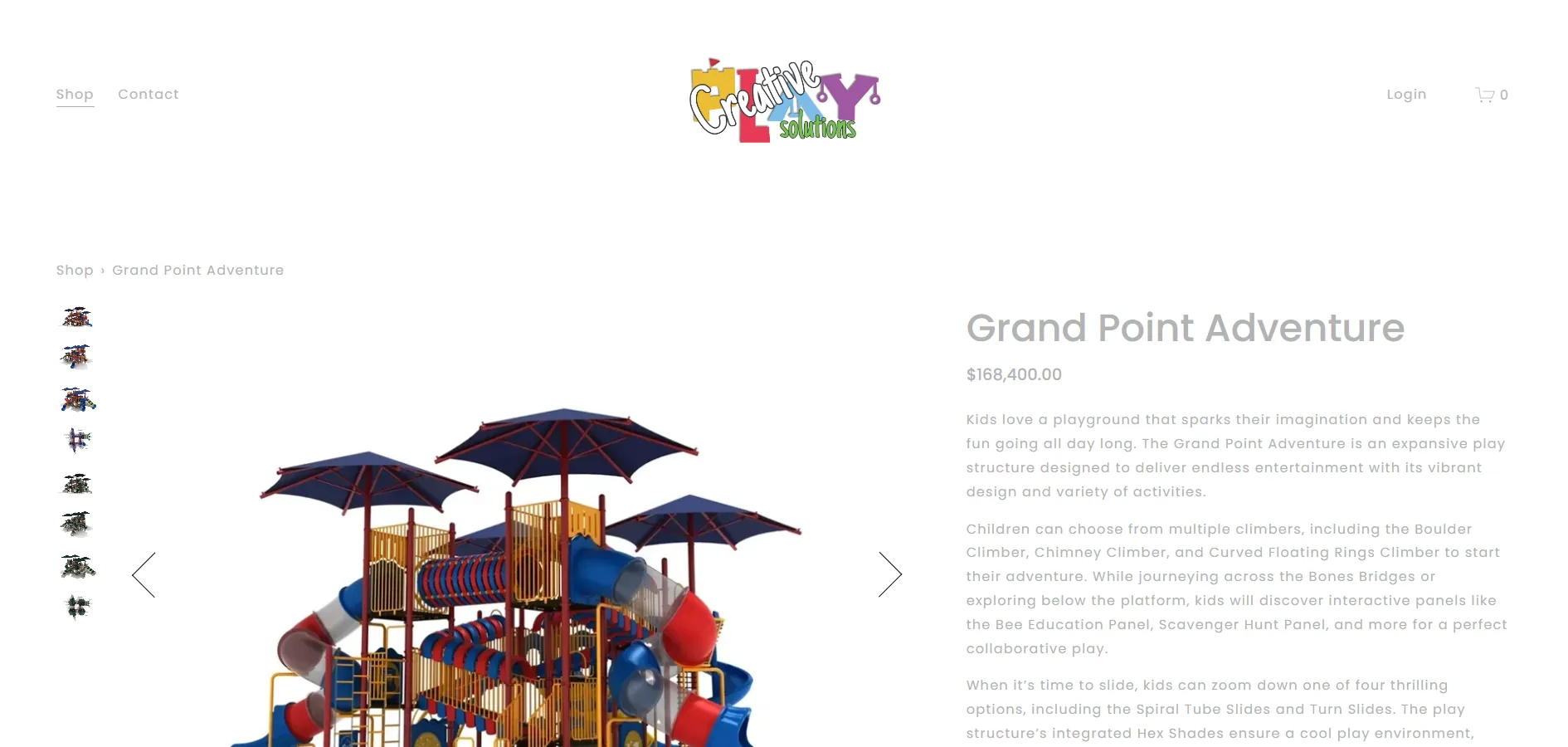 Original website before the redesign — Creative Play Solutions (5/5)